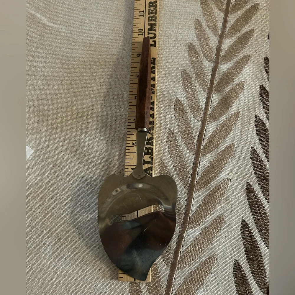 Vintage Stainless Steel Cheese Slicer With Wood Handle Japan kitchen Utensil